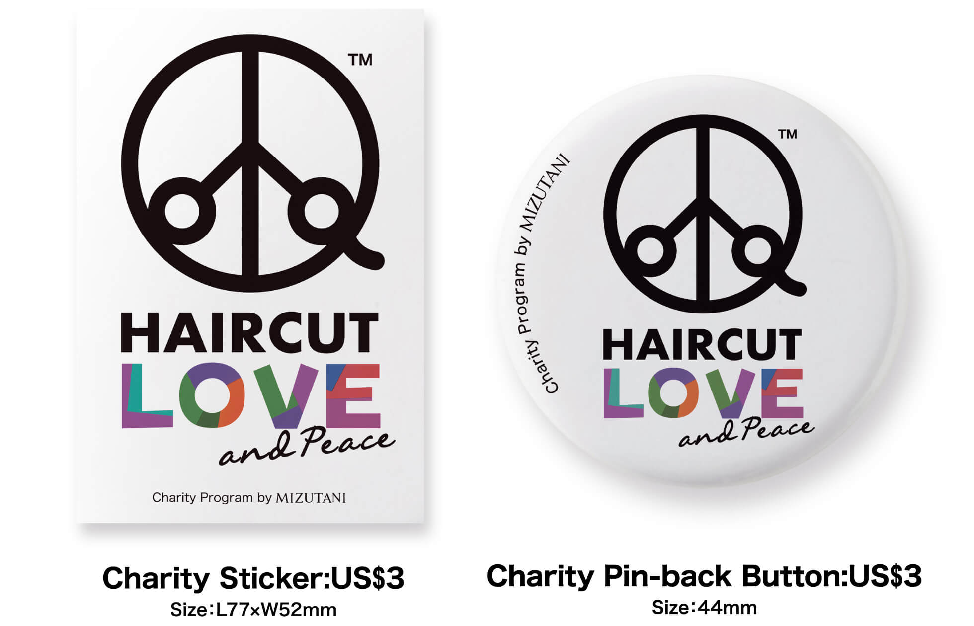Charity Sticker/ Charity Pin-back Button